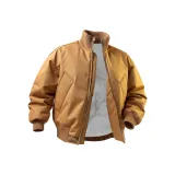 Кофейный хлопковый пуховик