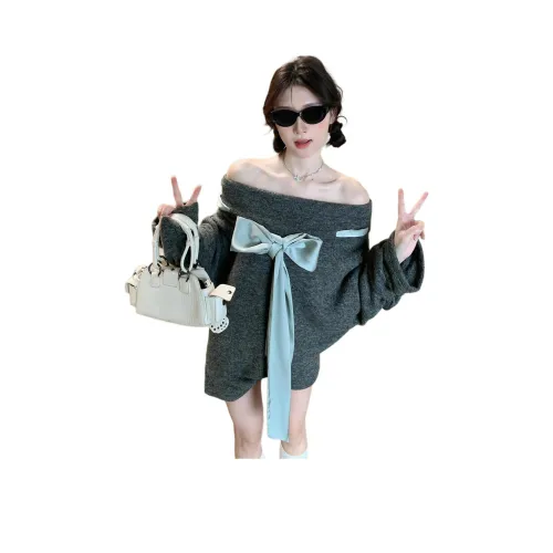 YOUSEKOO Серый Женский Трикотаж