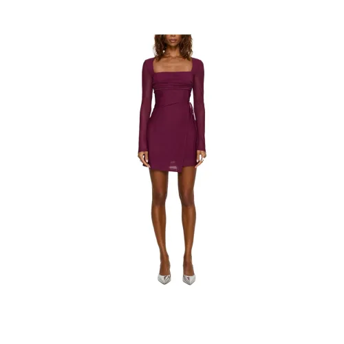 PRINCESS POLLY Martinez Длинный рукав Мини платье Длинный рукав платье Женское