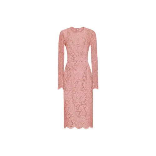 Dolce Gabbana Длинное платье с длинными рукавами женское