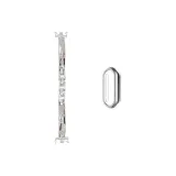 Розовый бриллиант + серебряный ромб корпус