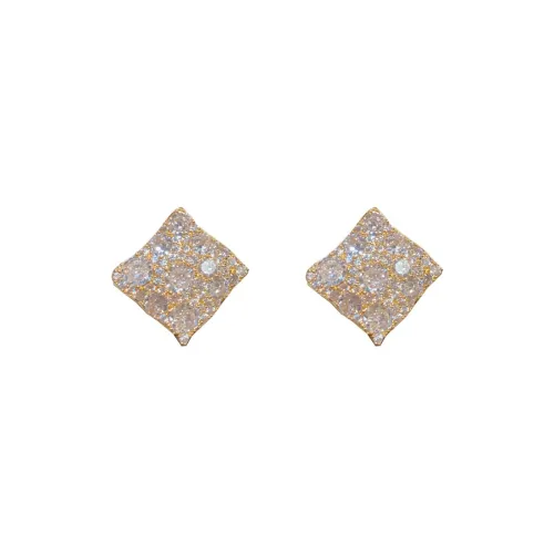 BONAS Copper Stud Earrings Women's BONAS Медные серьги-гвоздики женские
