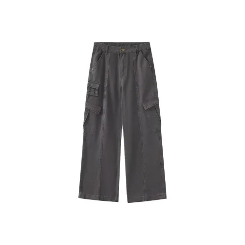 KAIZZGAO Темно-серые мужские карго-брюки