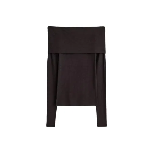 COS Темно-коричневый Женский Трикотаж