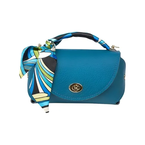 THCN Натуральная кожа текстура галька кожа сумка средний размер женский синий