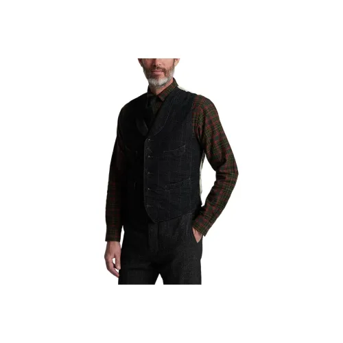 Double RL Мужские черные жилеты