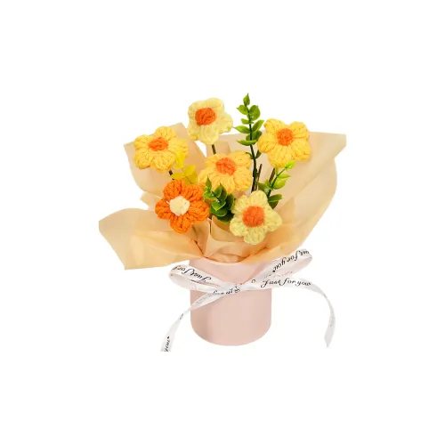 Pampered Journal Трикотажная ткань Букет Подсолнух Пряжа Букет DIY Игрушки