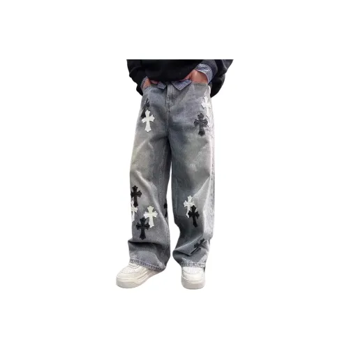 PISYPOX Blue Unisex Jeans PISYPOX Синий Унисекс Джинсы
