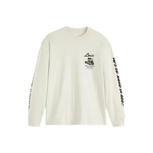 Levis Серый Белый Мужские T-Рубашки