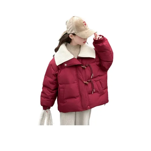 Lanza Повседневный хлопковый пуховик зимний красный для подростков