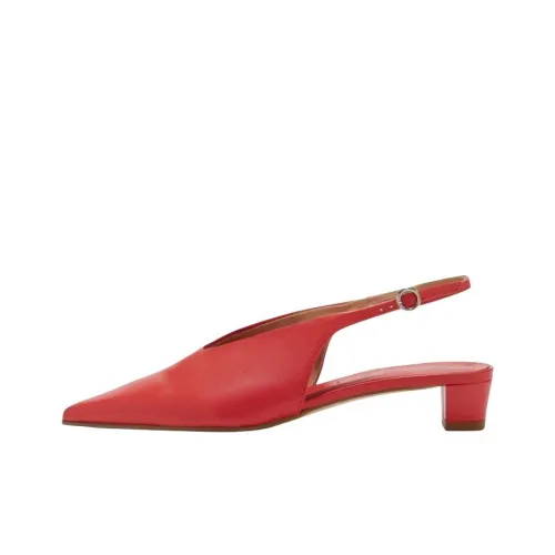 Aeyde Oti Грубый каблук Высокие каблуки 3 см Женские Красный