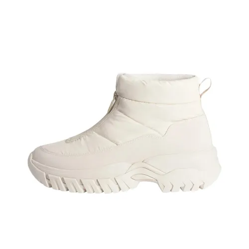 HUNTER INTREPID Wanderer Thermal Waterproof Cushioning Coating Short Snow Boots Unisex White