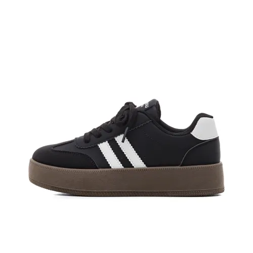 HUANQIU Дышащий Легкий Противоскользящий Низкий Топ Немецкая Армия Кроссовки Женские Черные