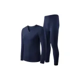 Темно-синий цвет, V-образный вырез