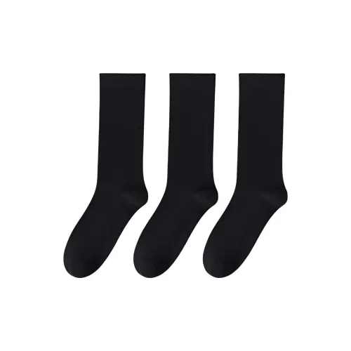 MADALLO [3 упаковки] 3 черных женских носков MID до икры