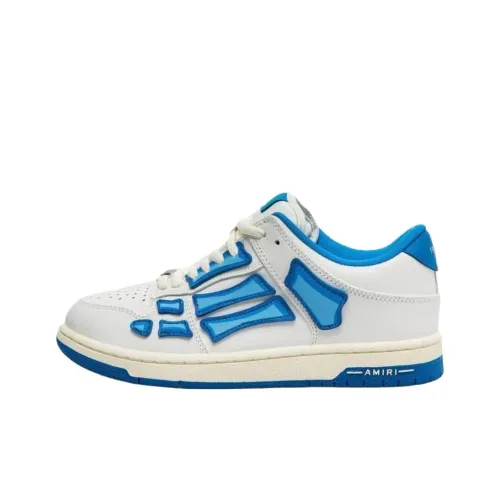 AMIRI Низкие кроссовки для скейтбординга Мужские Белые и Синие