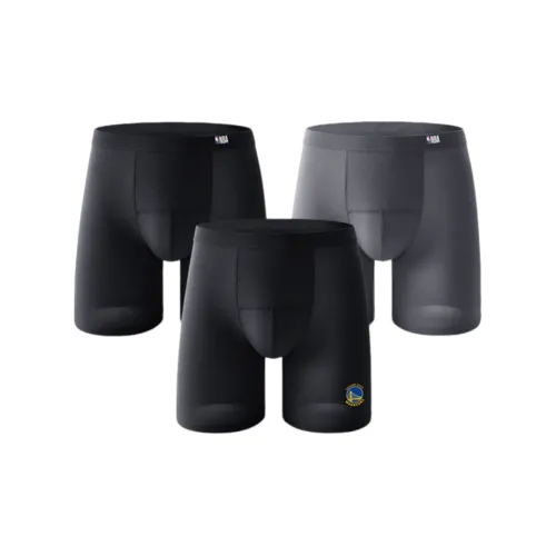 NBA Воин Черный + NBA Черный + NBA Темно-Серый Унисекс Боксеры