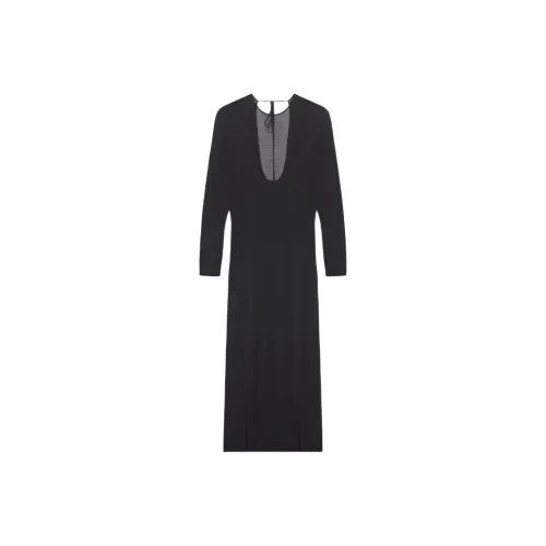 UMA WANG Fw25 Длинное Платье с Длинными Рукавами Женское