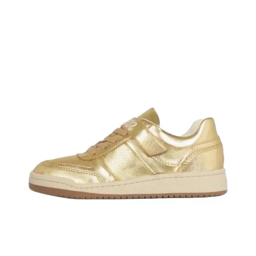 Schutz Low Топ Скейтборд Кроссовки Женские Золотые