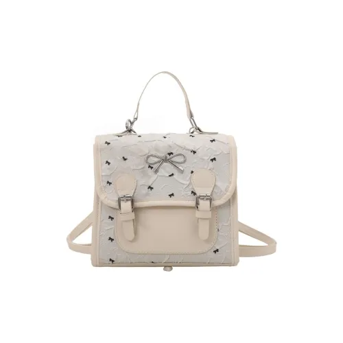 BRABOSTON ПУ (полиуретан) Рюкзак Унисекс Белый Розовый