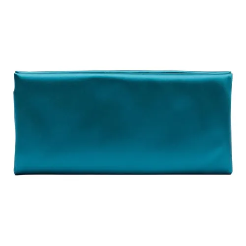 SAINT LAURENT Сатин Клатч Женский Синий