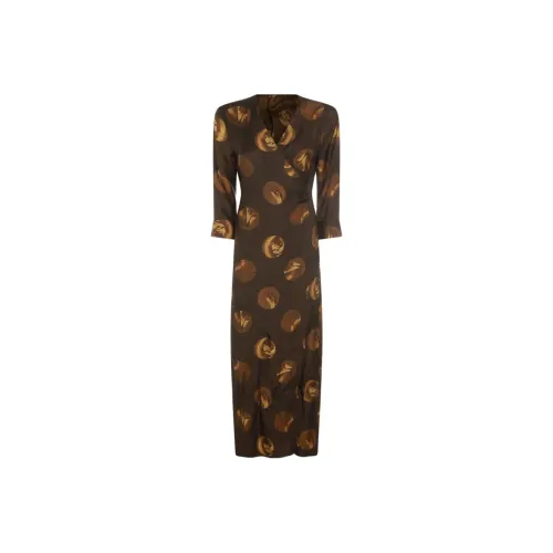 UMA WANG Длинное платье с длинными рукавами женское