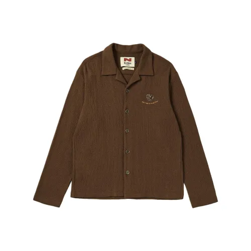 Beyond Closet Коричневый Унисекс Рубашки