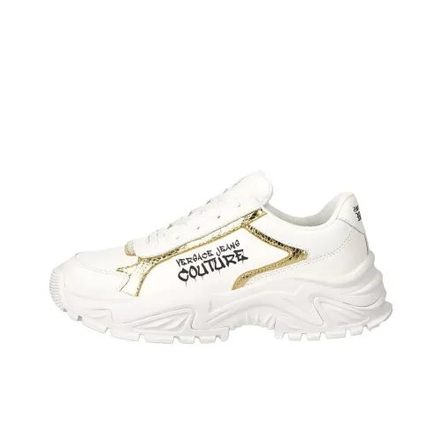 VERSACE Jeans Couture VERSACE Низкий Топ Повседневная Обувь Женская Белая