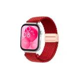 Красный [Магнитная застежка | Вязаная ткань, ремешок]