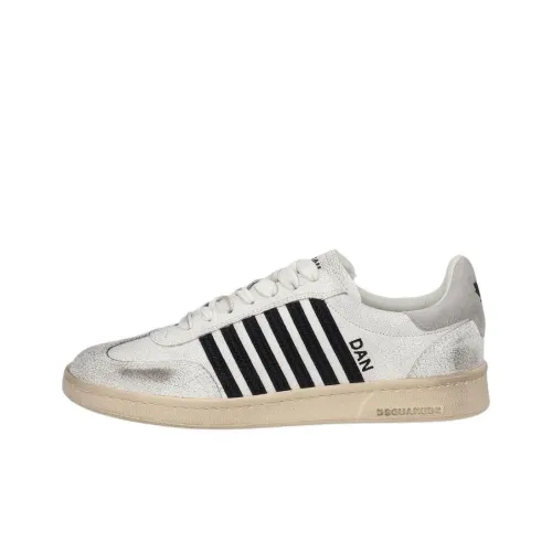 DSQUARED 2 Низкие кроссовки для скейтбординга Мужские Белые