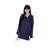 Темно-синий, съемный манжет, несъемный манжет