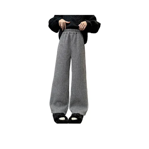 Rindu Вязаные тренировочные штаны Осенний черный кофейный