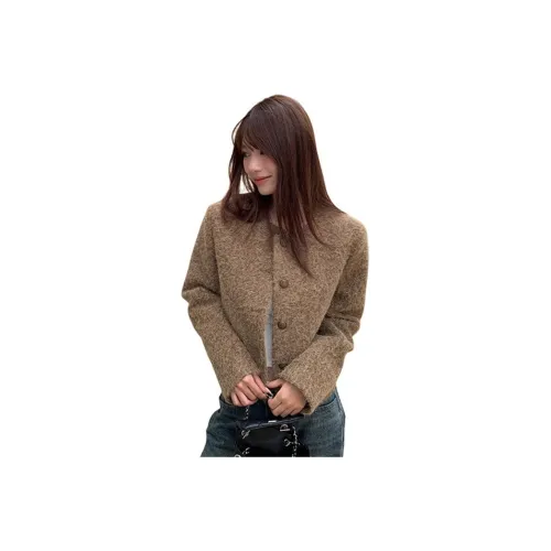 YOUSEKOO Женские Короткие Пальто