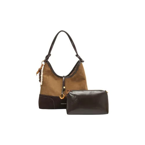 ORANGE BEAN ПУ (полиуретан) Сумка-тоут Сумка через плечо Женская Коричневый Кофейный