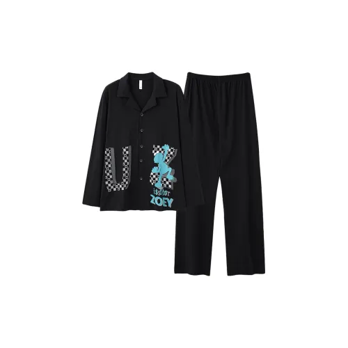 Mulong Family Мультяшный Буква Мужской Пижамный Комплект