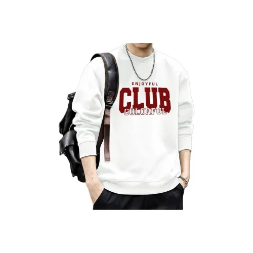 BONAS Белый Мужской Свитшот