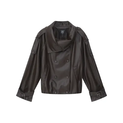 Ouyang Женские кожаные куртки