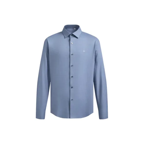 HECHTER Синий Мужские Рубашки
