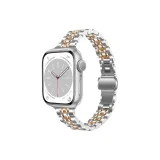 Серебряный, розовое золото, застежка-бабочка