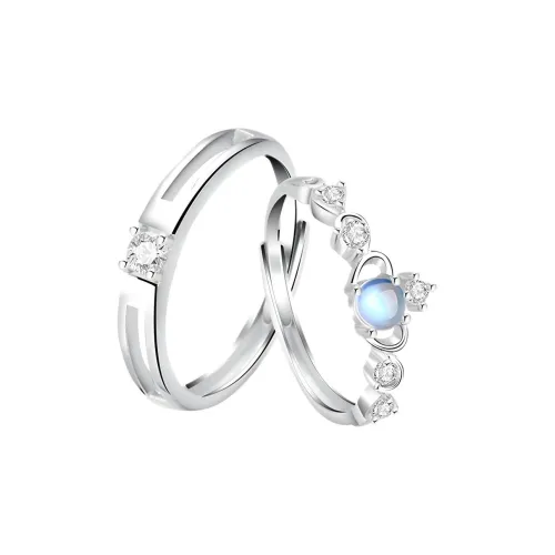 LINGSHIYUE Кольца из нефрита с цветной глазурью Унисекс