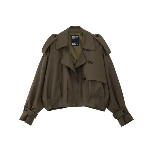 PCLP Армейский зеленый Женские тренч