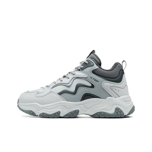 XTEP Slip-resistant Lightweight Coating MID Top Mid-Top Men's Gray