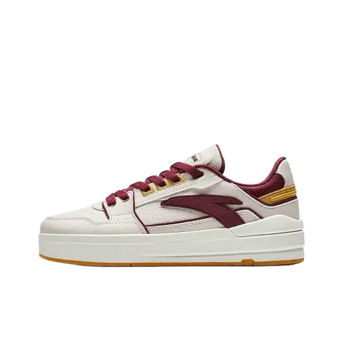 ANTA Street Play LITE противоскользящие устойчивые к истиранию низкие кеды для скейтбординга Женские Белые Красные