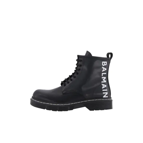 BALMAIN Высокий Топ Детские Ботинки Черные Детские