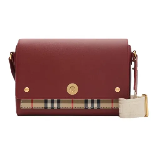 Burberry Note Телячья кожа Сумка через плечо Стандартная Женская RUBY RED