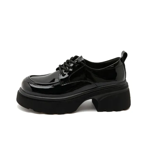 Lanza Лоферы Черные Блестящие Женские