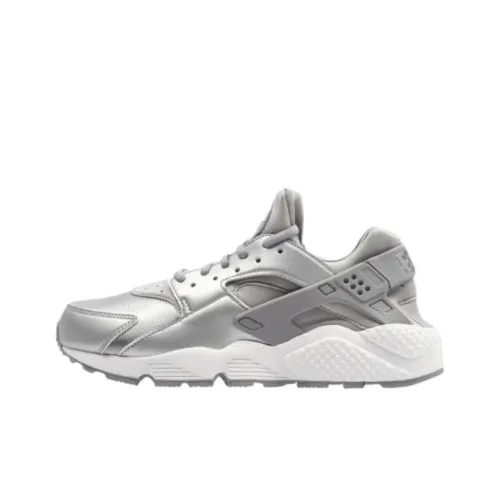 Nike Air Huarache Run Беговые кроссовки Женские Серебряные