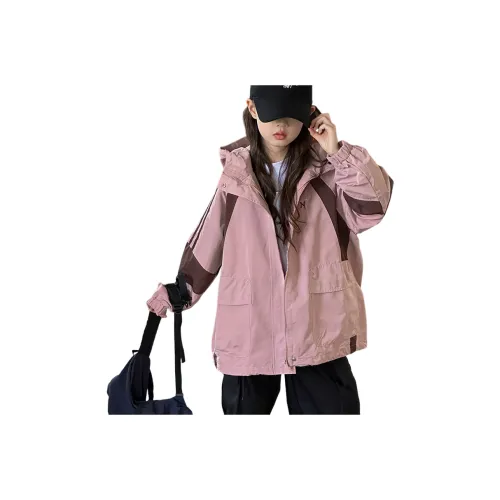 MUQINGQING Розовый с флисовой подкладкой школьный топ