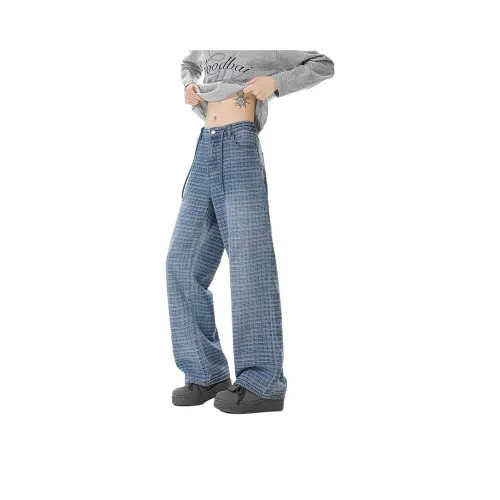 BLACK AT Синий Унисекс Джинсы