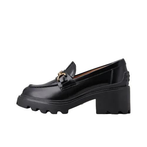 TOD'S Gomma Carro Лоферы Женские Черный